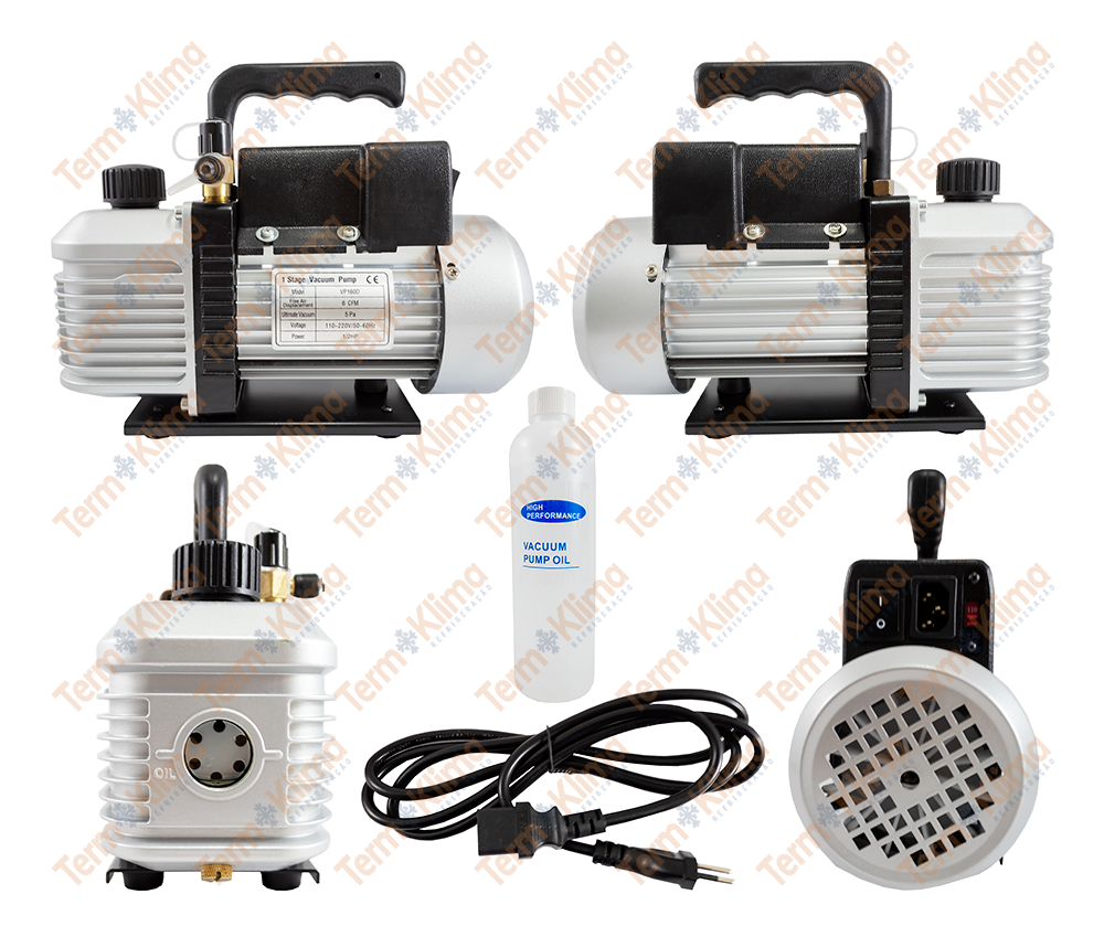 BOMBA DE VÁCUO VP160 6CFM ESTÁGIO SIMPLES - TIPI  REFRIGERAÇÃO - 70175 - Imagem 3